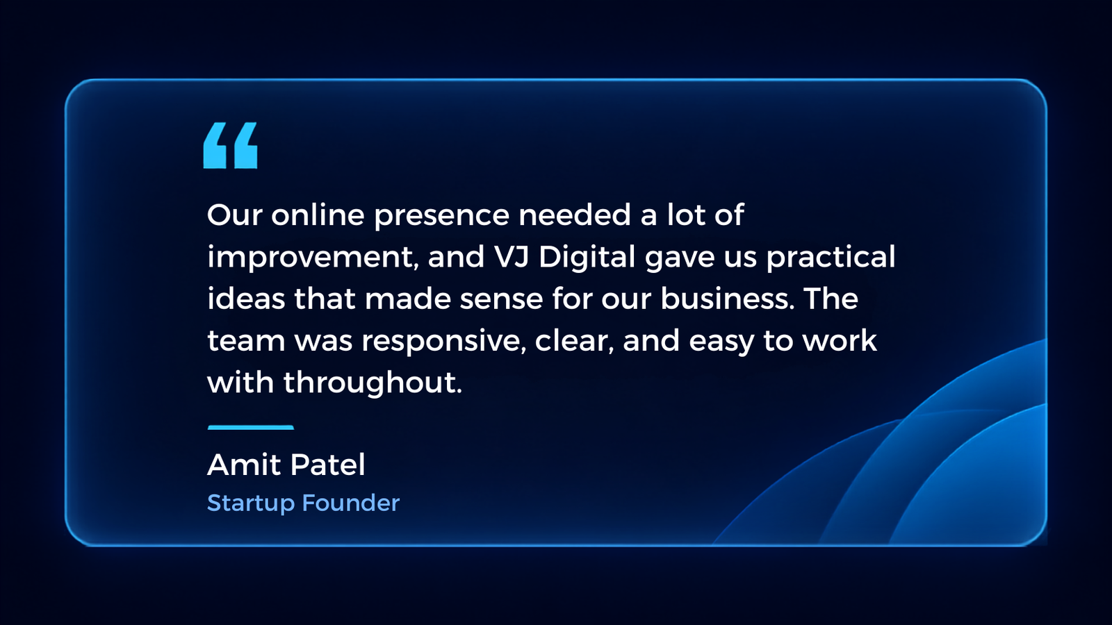 Home before working with vj digital, our marketing felt inconsistent and difficult to track. their team gave us clearer direction, and over time we began receiving better quality enquiries. (1)