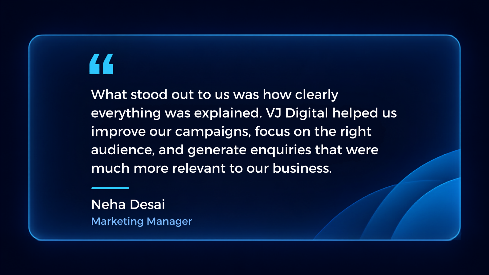 Home before working with vj digital, our marketing felt inconsistent and difficult to track. their team gave us clearer direction, and over time we began receiving better quality enquiries. (2)